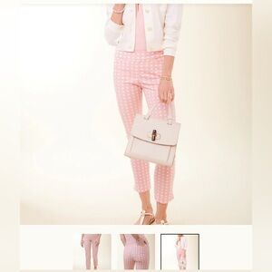 Spartina 449 Pink white Maren cropped Pants